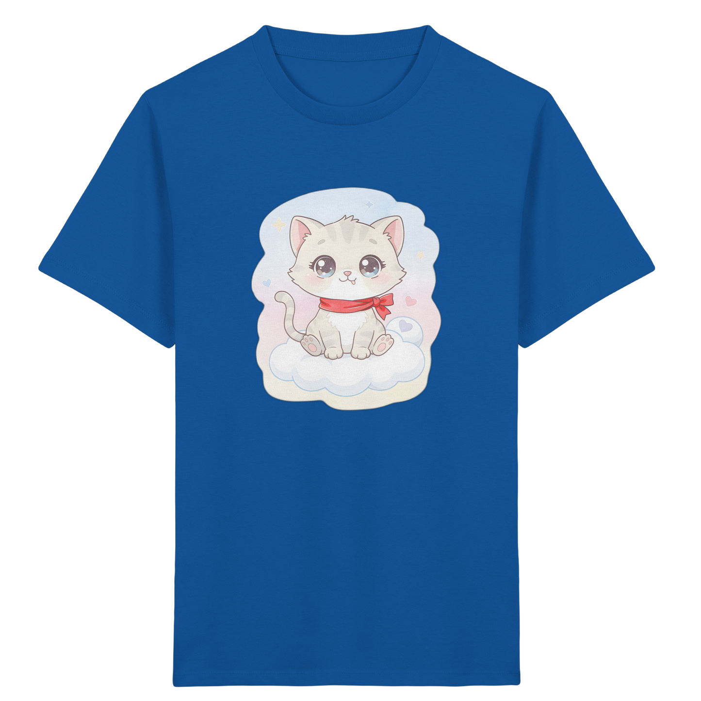 Katze auf Wolke: Süßes Mädchen T-Shirt