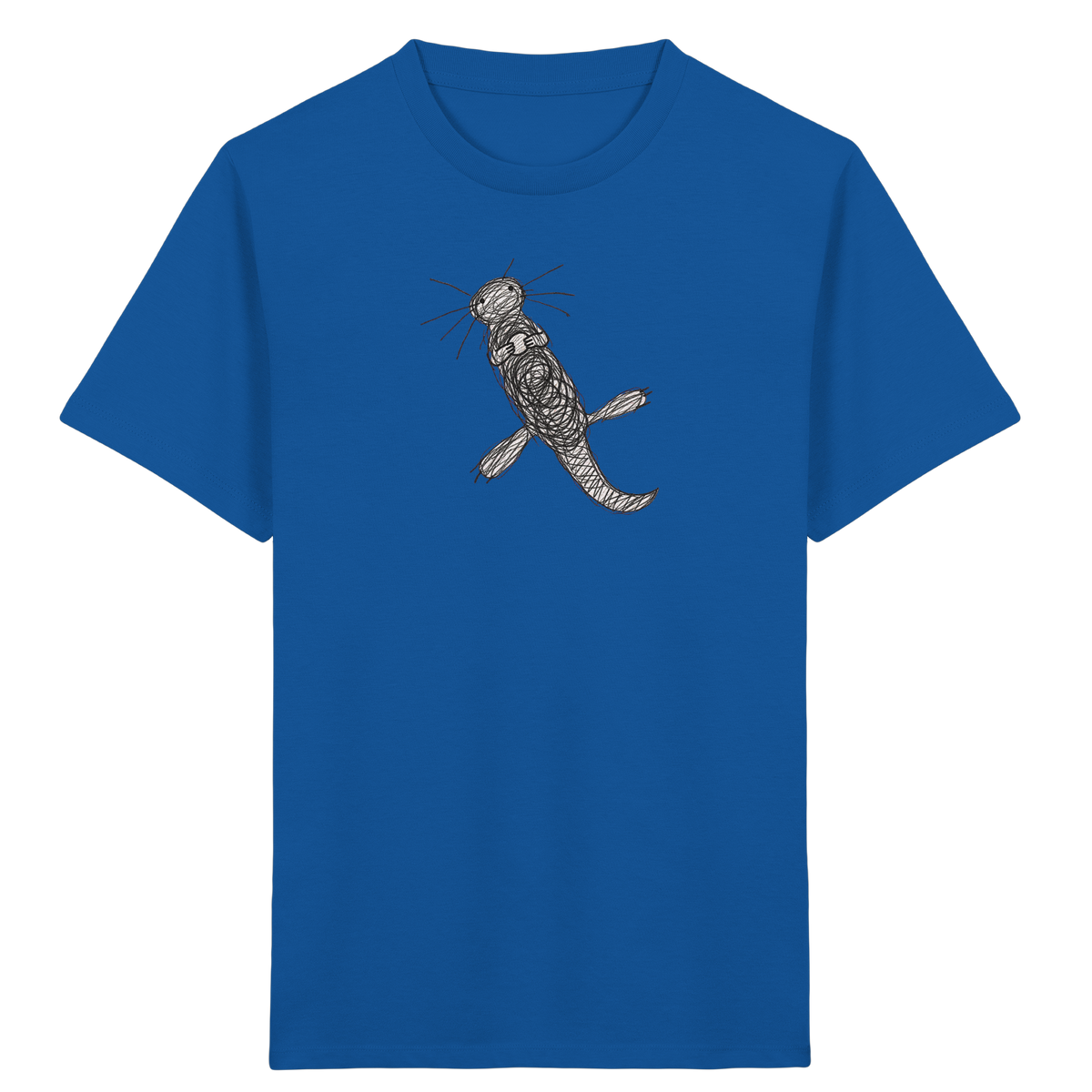Otter von oben gezeichnet - Kinder Bio T-Shirt