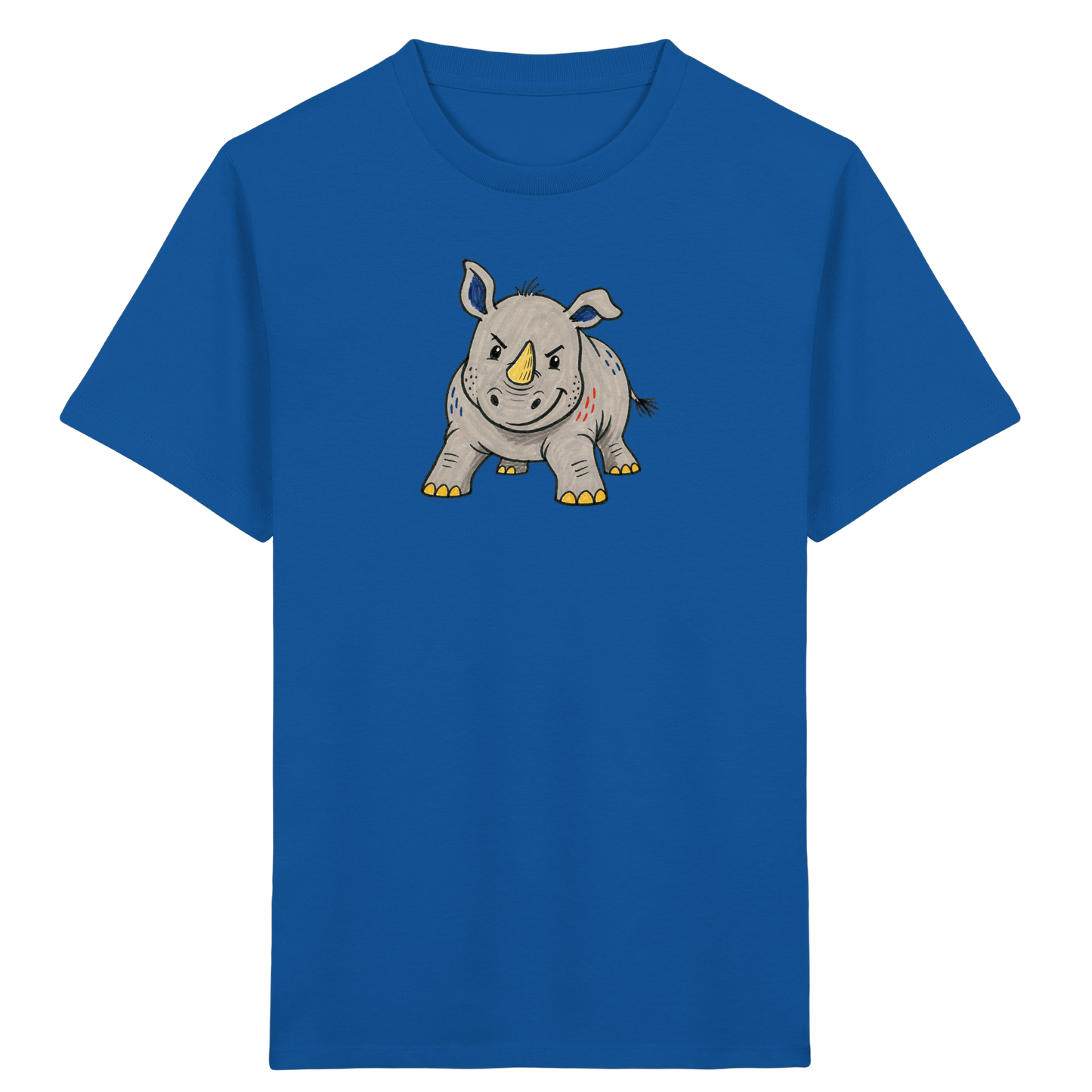 Cooles Nashorn T-Shirt fuer Wildfaenge - Kinder Bio T-Shirt