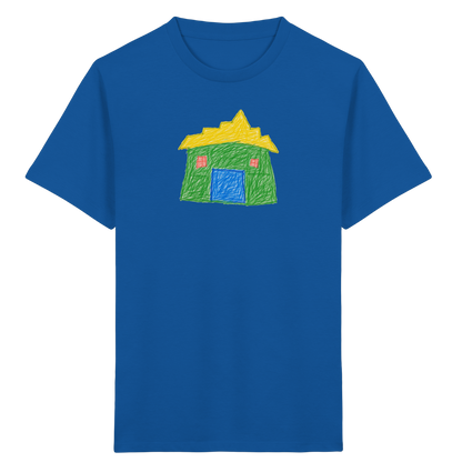 Grünes Haus mit Stufendach - Kinder Bio T-Shirt