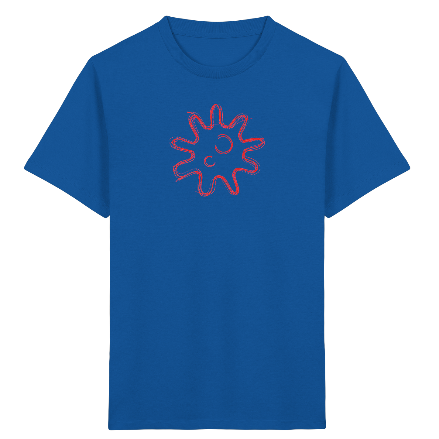 Rote Krakelsonne Kinder T-Shirt - Kinder Bio T-Shirt
