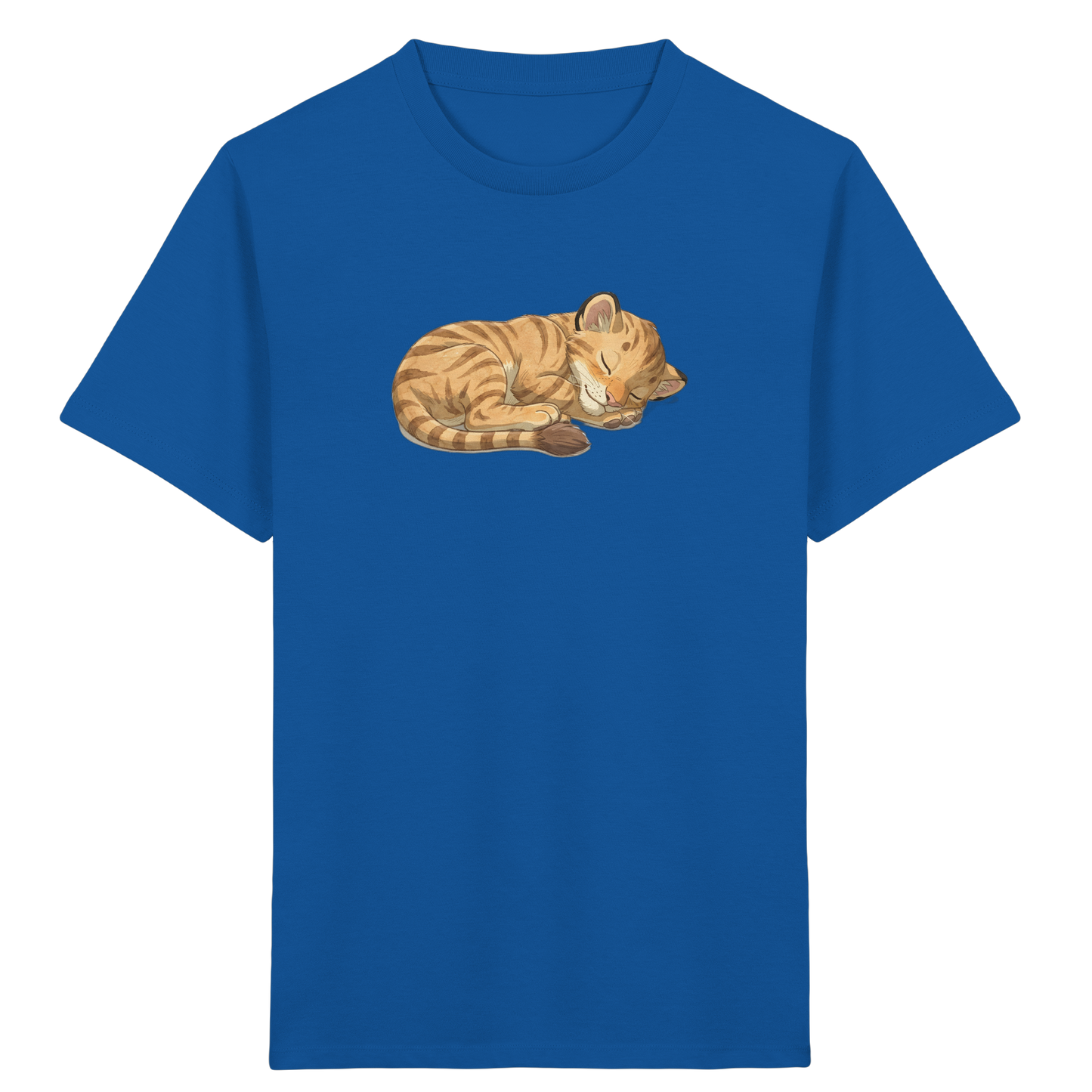 Schlafende Katze: Kuscheliges T-Shirt für Kinder