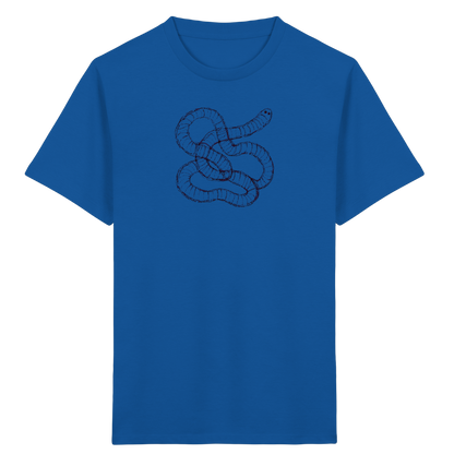 Regenwurm von oben gezeichnet - Kinder Bio T-Shirt