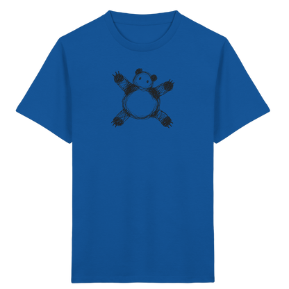 Panda von oben gezeichnet - Kinder Bio T-Shirt