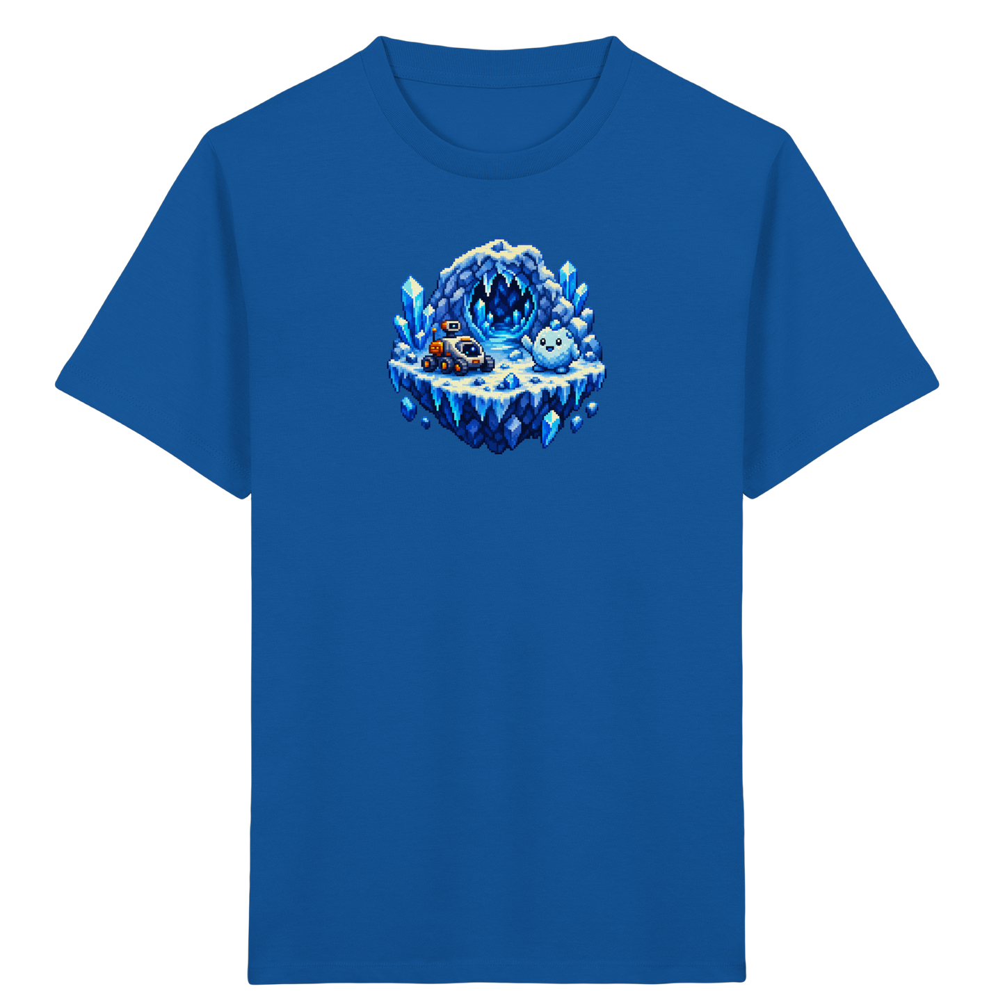 Abenteuerliches Pixel Eis-Geist T-Shirt - Kinder Bio T-Shirt