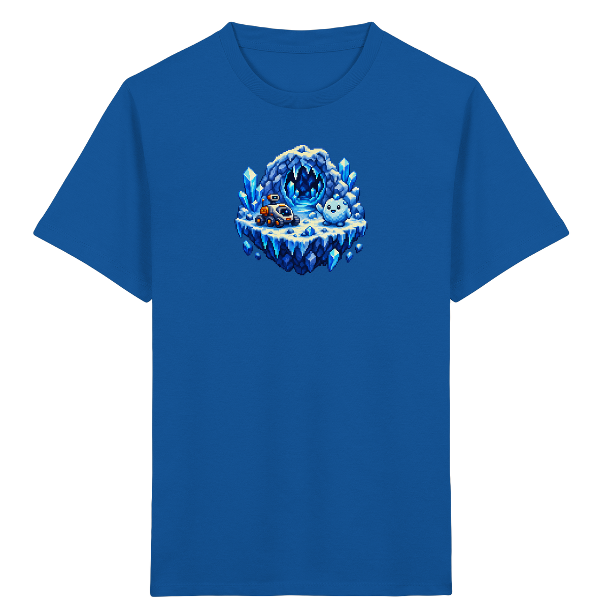 Abenteuerliches Pixel Eis-Geist T-Shirt - Kinder Bio T-Shirt