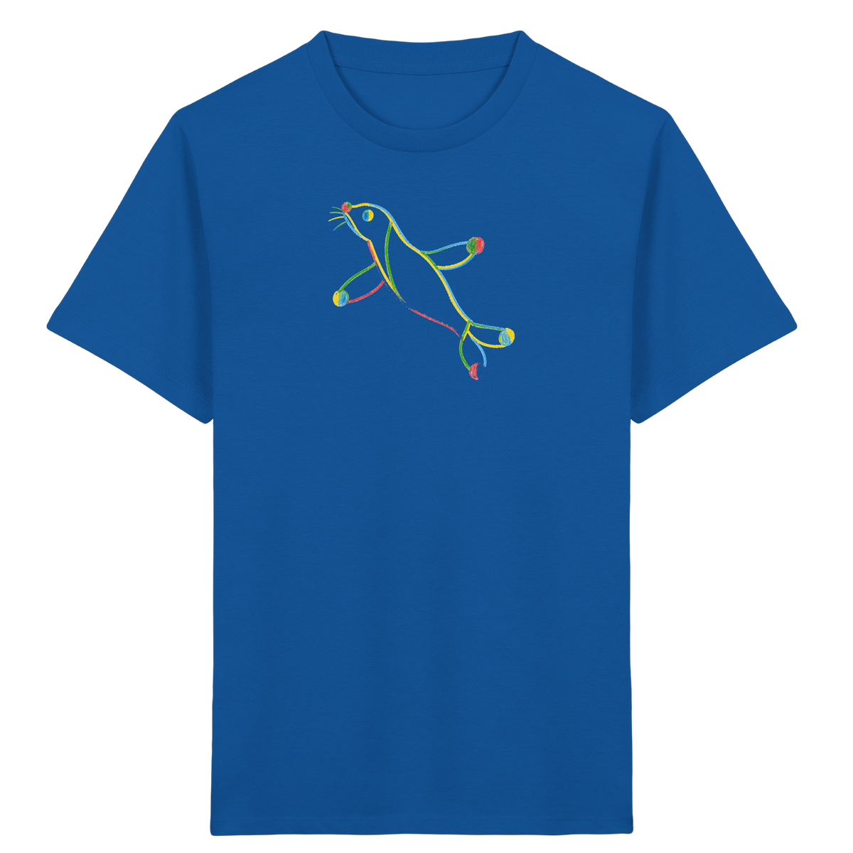 Bunte Farbpunkt Robbe Kinder - Kinder Bio T-Shirt