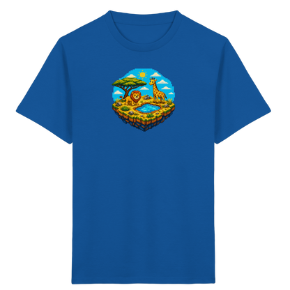 Verspieltes Pixel Safari T-Shirt Kinder - Kinder Bio T-Shirt