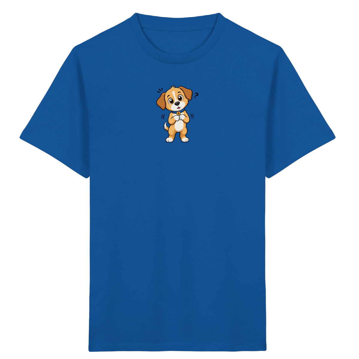 Niedlicher Welpe: Überrascht auf T-Shirt - Kinder Bio T-Shirt