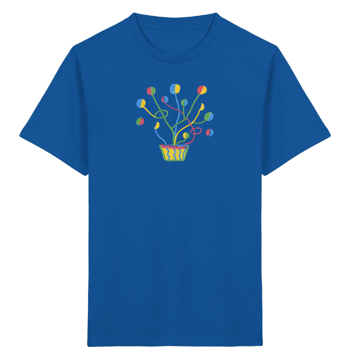Bunte Fantasie Pflanze - Kinder Bio T-Shirt