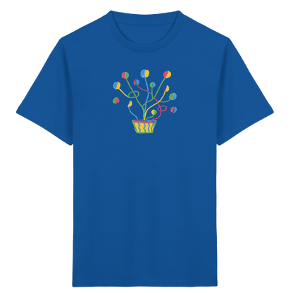 Bunte Fantasie Pflanze - Kinder Bio T-Shirt