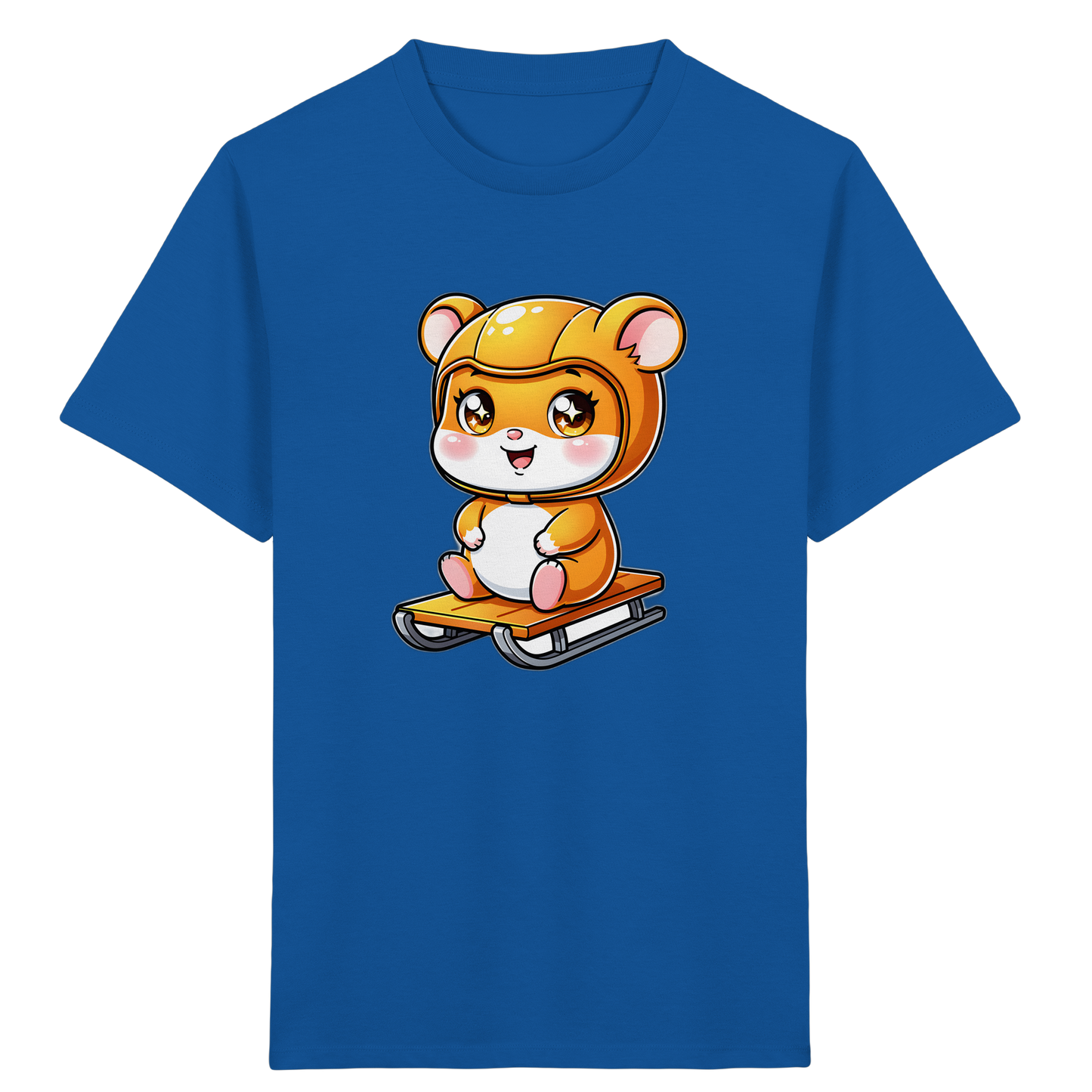 Hamster Schlittenfahrt: Cartoon T-Shirt