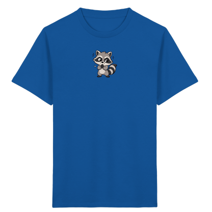 Niedlicher Waschbär Comic T-Shirt für Kinder - Kinder Bio T-Shirt