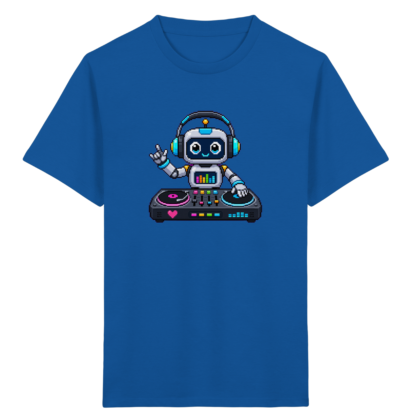Pixel Roboter DJ: Buntes Kinder T-Shirt - Kinder T-Shirt