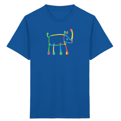 Buntes Farbpunkt Nashorn Shirt - Kinder Bio T-Shirt