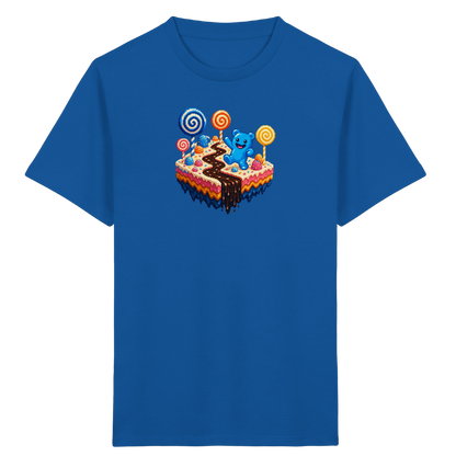 Pixel Gummibärchen auf süßer Insel - Kinder Bio T-Shirt