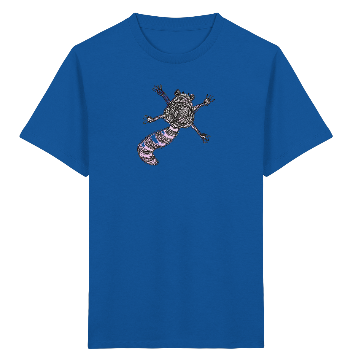 Waschbär von oben - Kinder Bio T-Shirt