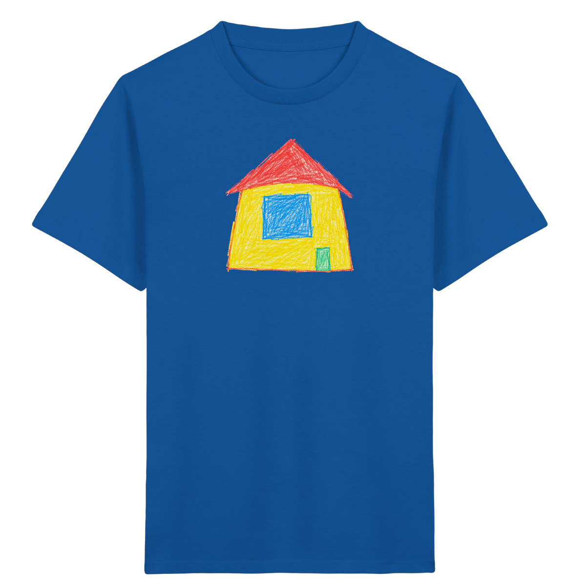 Sonnengelbes Giebelhaus Kinder T-Shirt - Kinder Bio T-Shirt