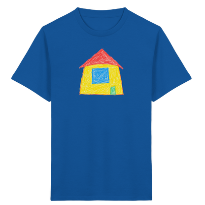 Sonnengelbes Giebelhaus Kinder T-Shirt - Kinder Bio T-Shirt