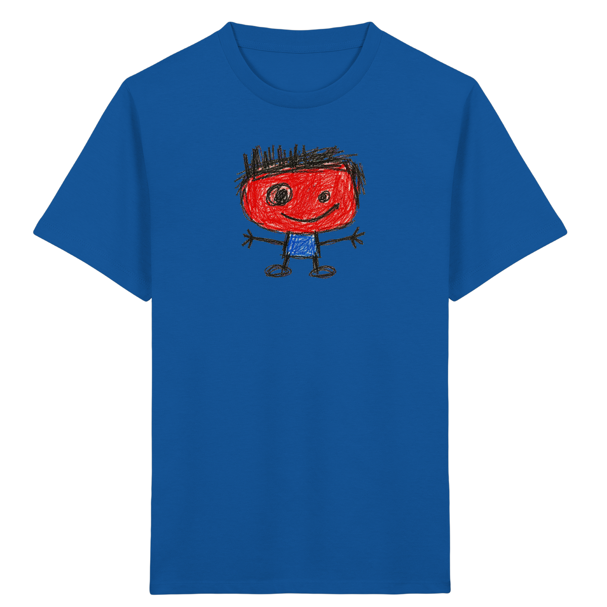 Kritzelkopf mit Bürstenhaar - Kinder Bio T-Shirt