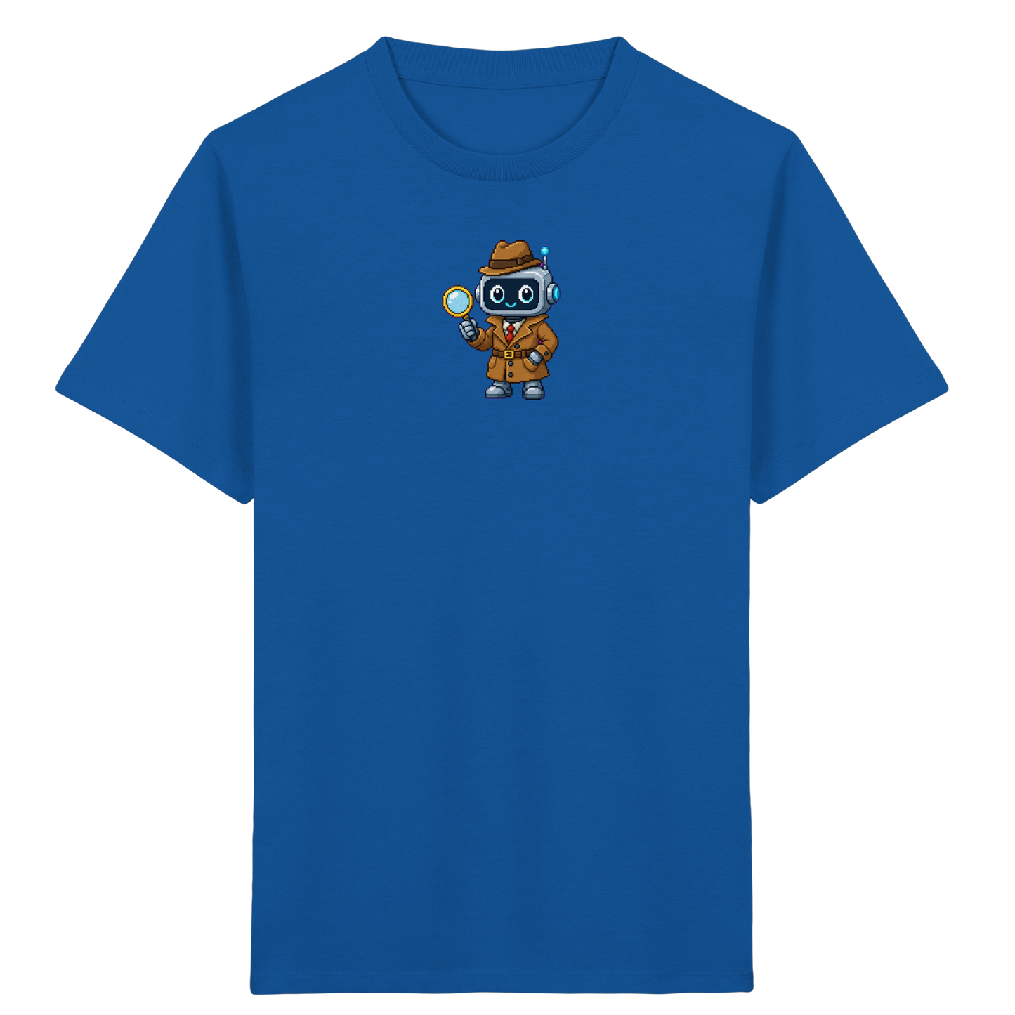Pixel Detektiv Roboter T-Shirt für Kinder - Kinder T-Shirt