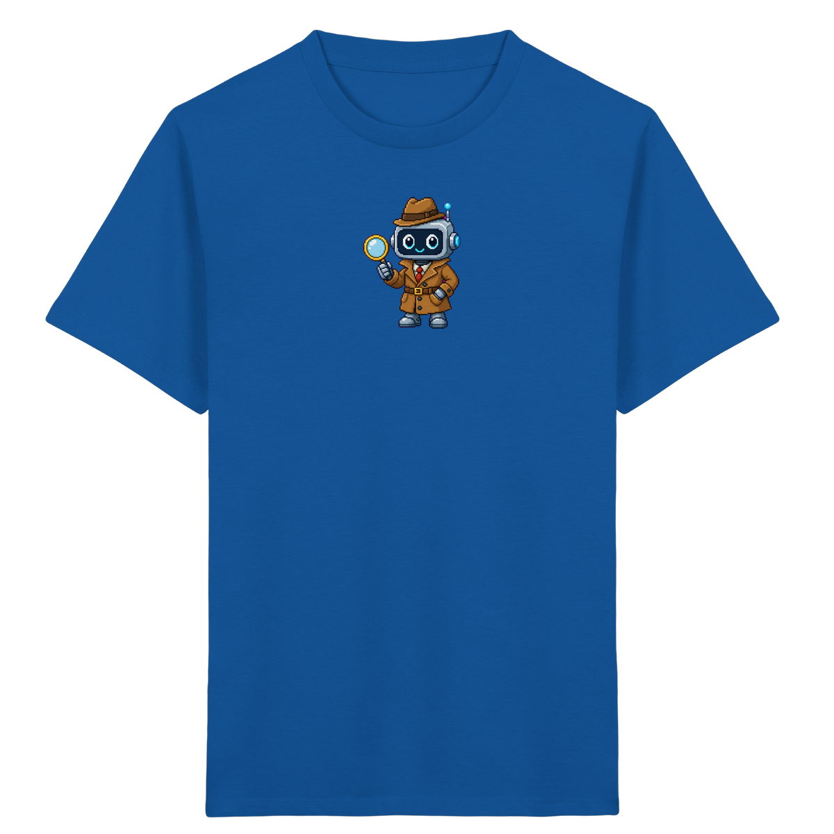 Pixel Detektiv Roboter T-Shirt für Kinder - Kinder T-Shirt