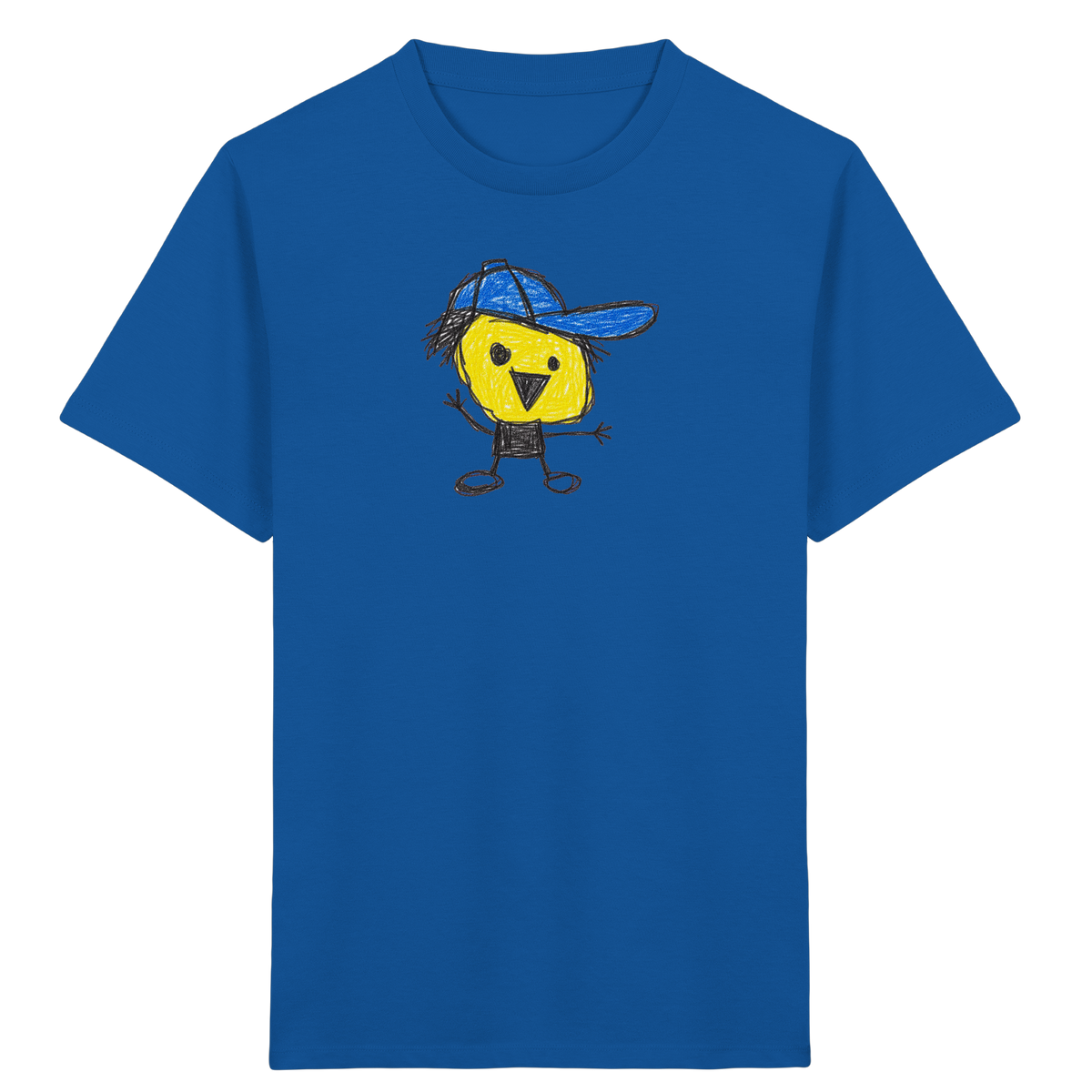 Kritzelkopf mit schiefer Mütze - Kinder Bio T-Shirt