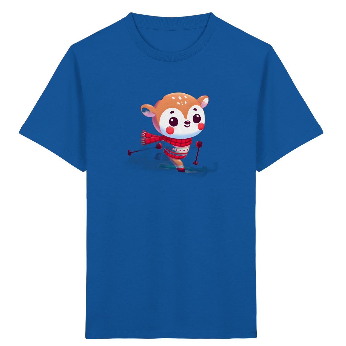 Niedliches Rehkitz auf Skiern T-Shirt