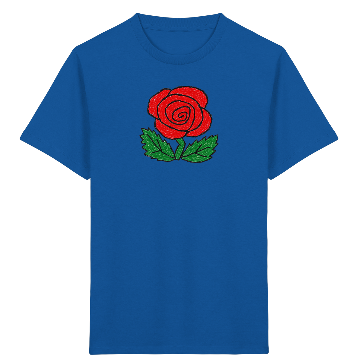 Kritzel-Rose Kinder T-Shirt - Kinder Bio T-Shirt