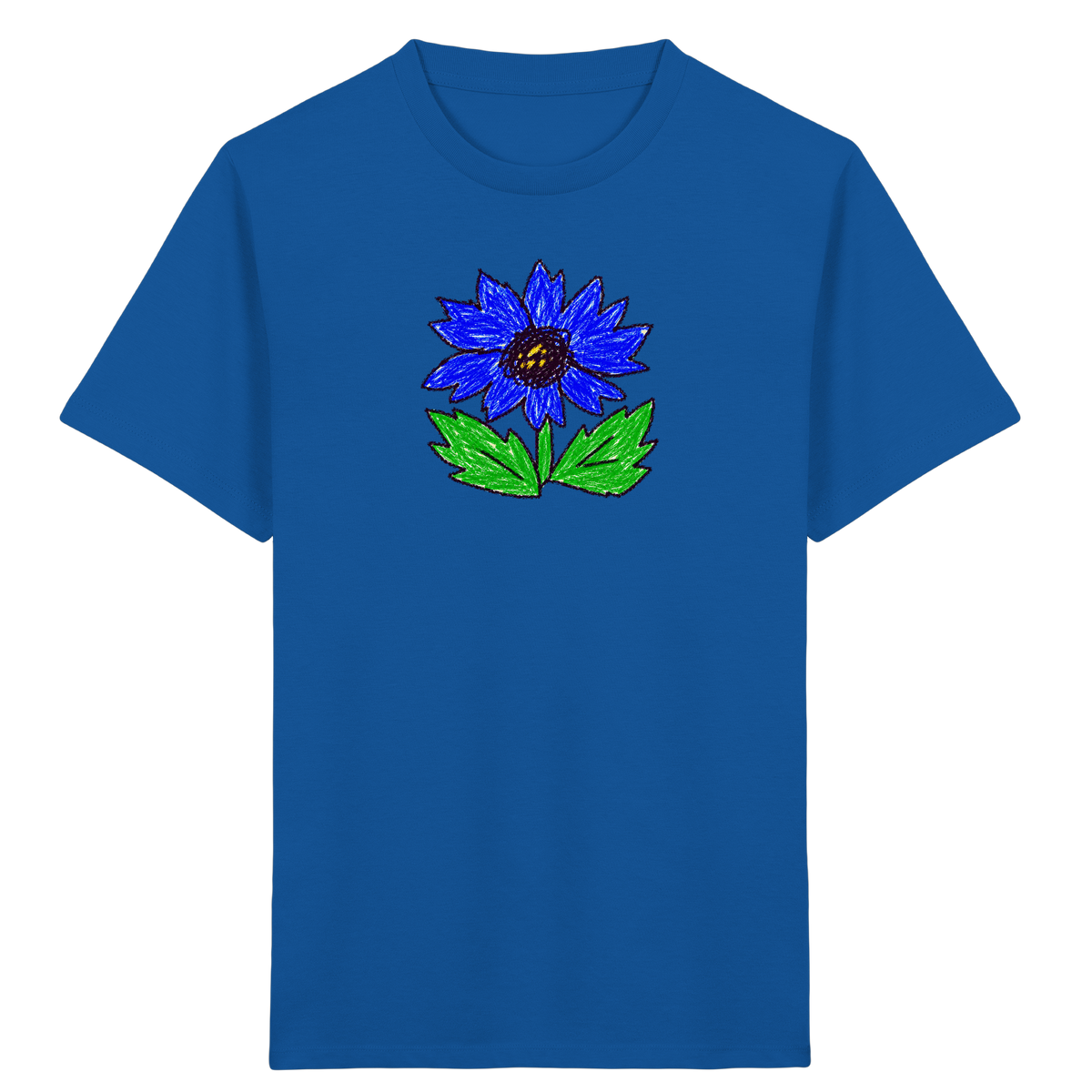 Kritzel Kornblume Kinder Shirt - Kinder Bio T-Shirt