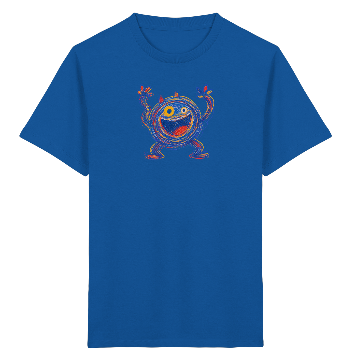 Fröhliches Wirbelmonster Shirt - Kinder Bio T-Shirt