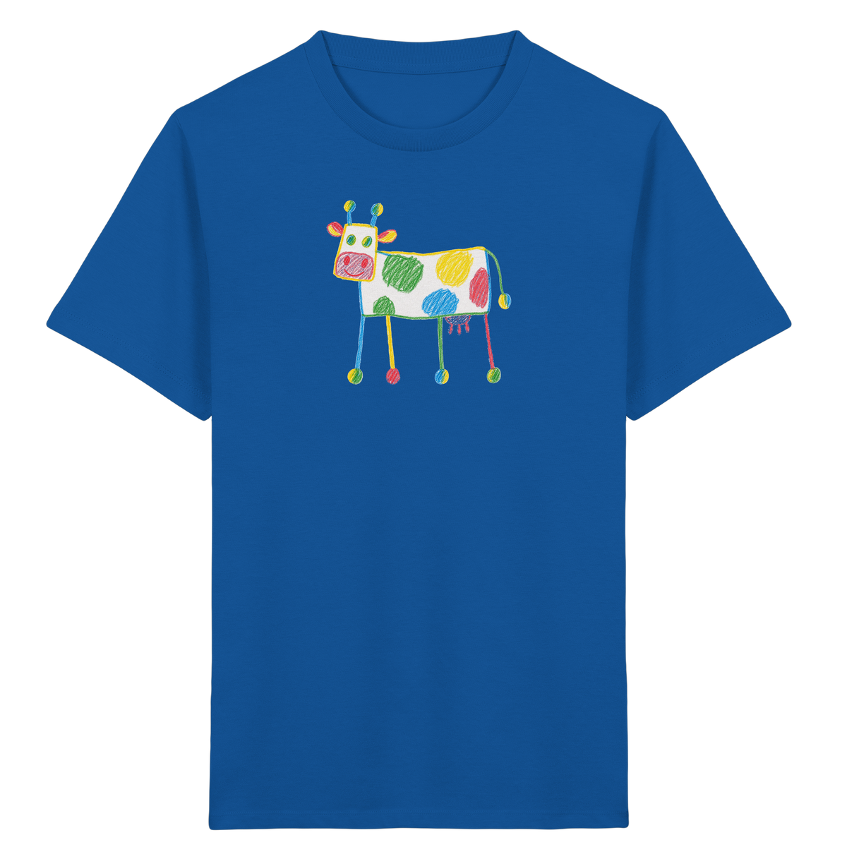 Bunte Farbpunkt Kuh - Kinder Bio T-Shirt