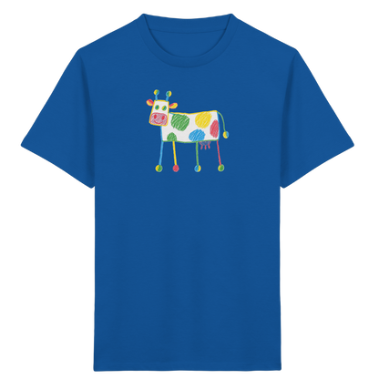 Bunte Farbpunkt Kuh - Kinder Bio T-Shirt