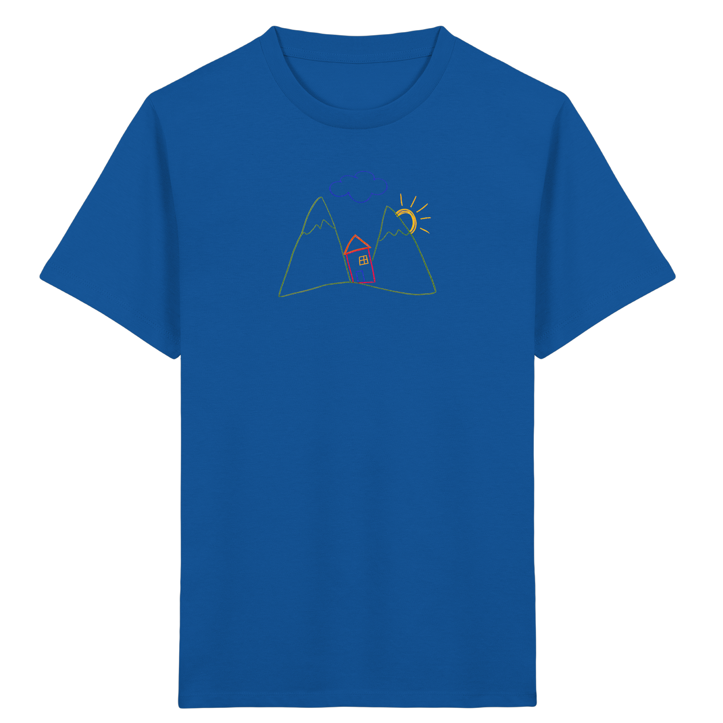 Fröhliches Bergpanorama Kinder T-Shirt - Kinder Bio T-Shirt