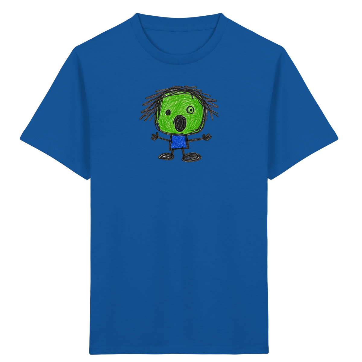 Kritzelkopf beim Staunen - Kinder Bio T-Shirt