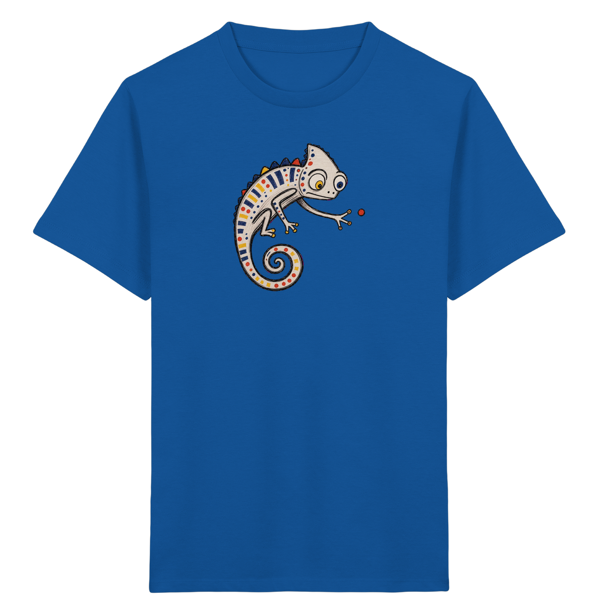 Verspieltes Chamäleon Kinder T-Shirt bunt - Kinder Bio T-Shirt