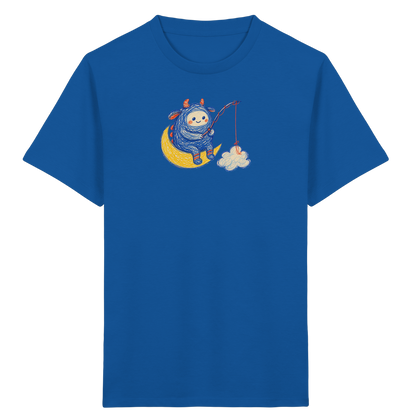Kleiner Wolkenangler auf Mondsichel - Kinder Bio T-Shirt