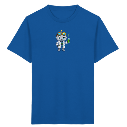 Pixel Roboter Wissenschaftler: Fröhliches Kinder T-Shirt - Kinder T-Shirt