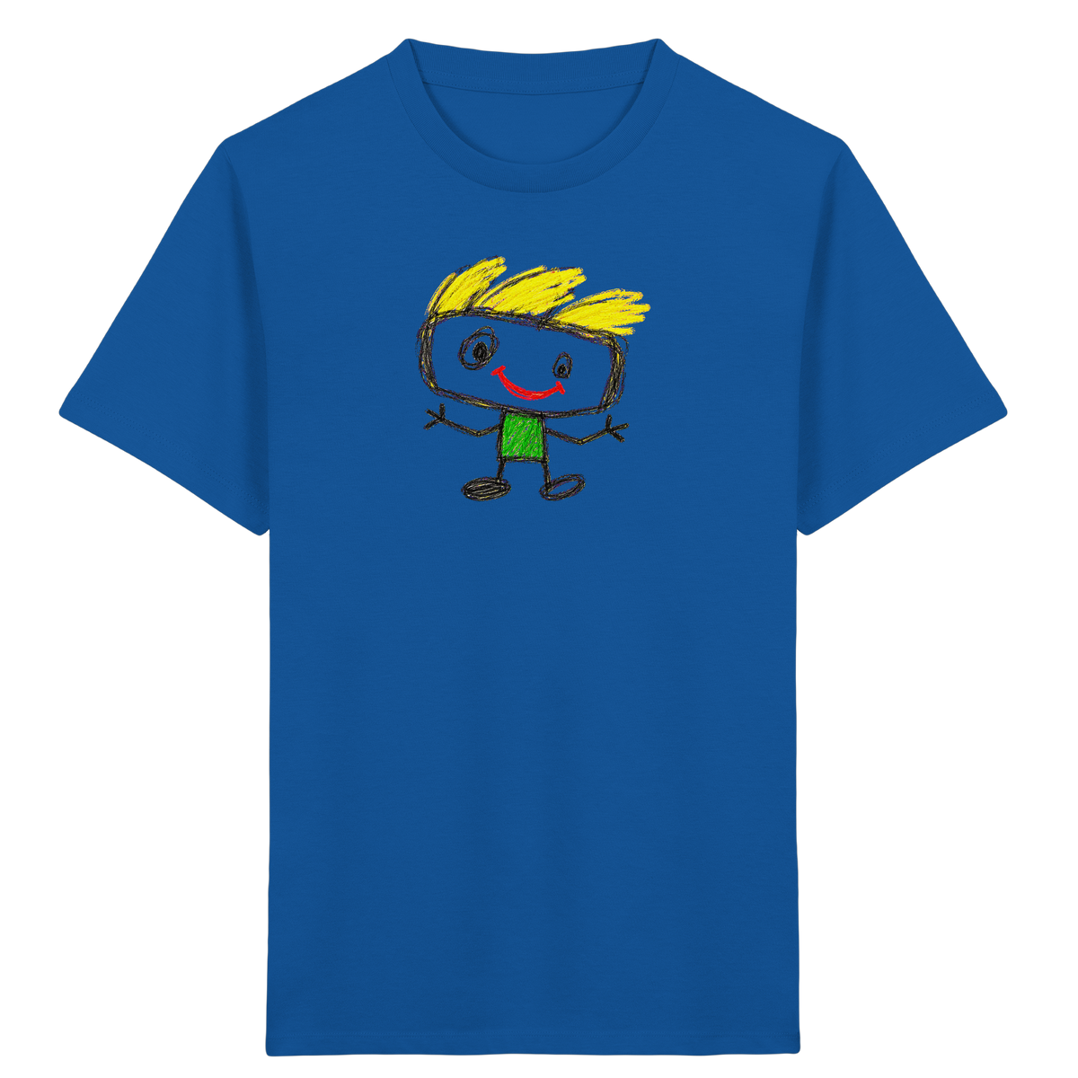 Kritzelkopf mit Windhaar - Kinder Bio T-Shirt