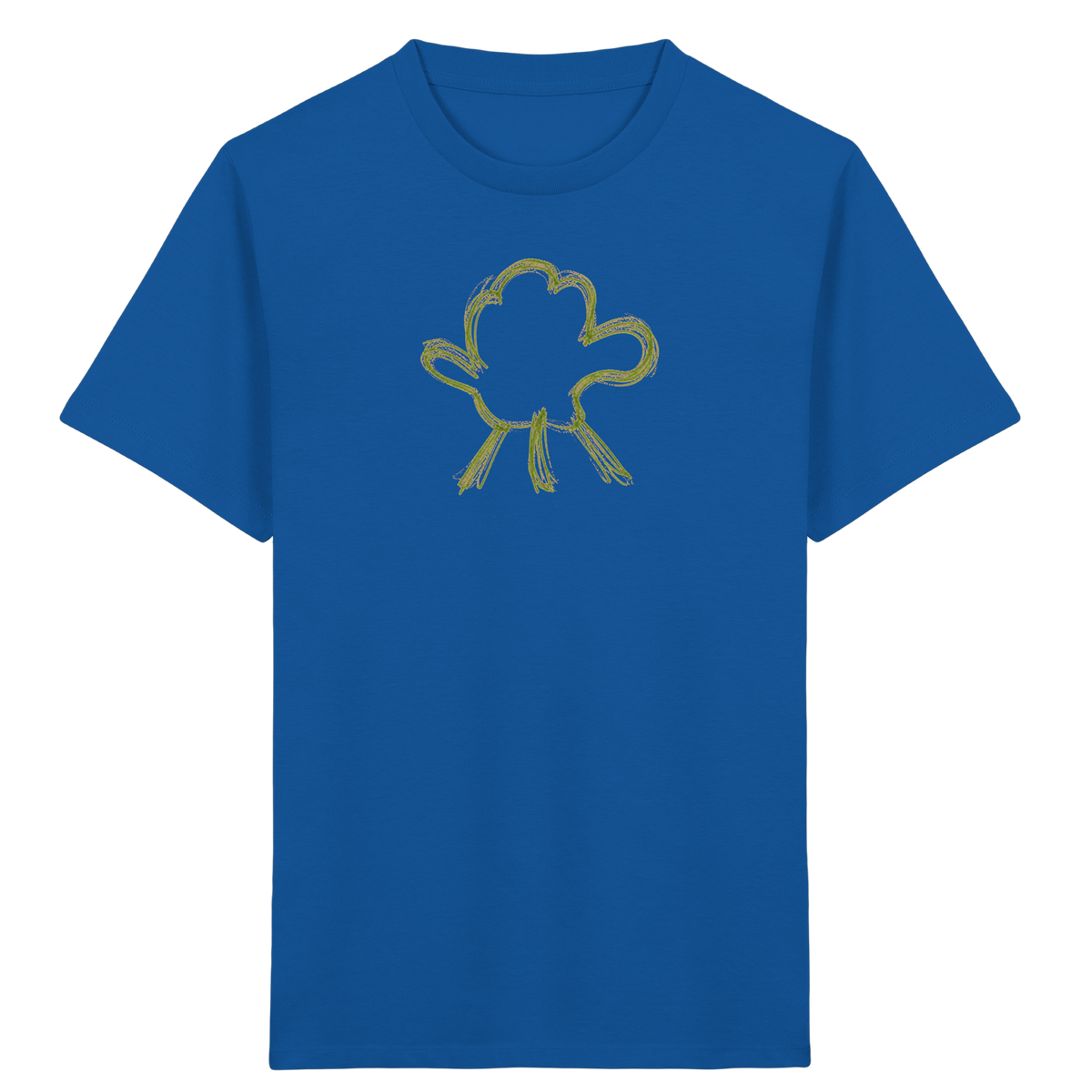 Olivgrüne Wolkenfigur Kinder Shirt - Kinder Bio T-Shirt