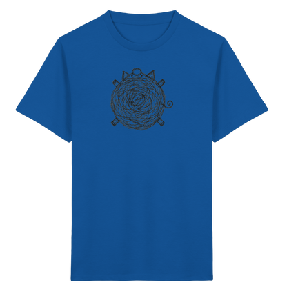 Schwein von oben Kritzelmotiv - Kinder Bio T-Shirt