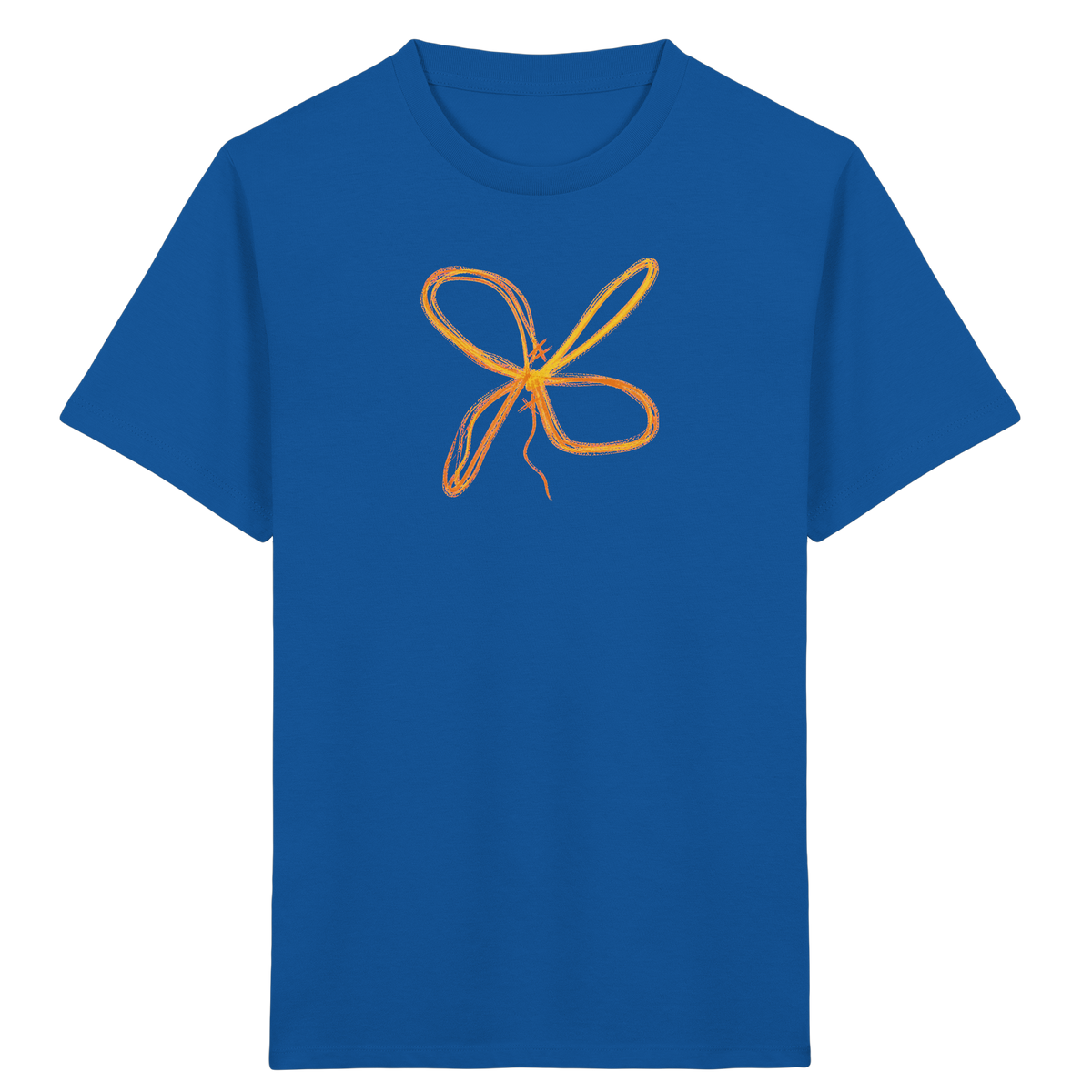 Curryfarbener Schleifenknoten für Kinder - Kinder Bio T-Shirt