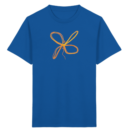 Curryfarbener Schleifenknoten für Kinder - Kinder Bio T-Shirt