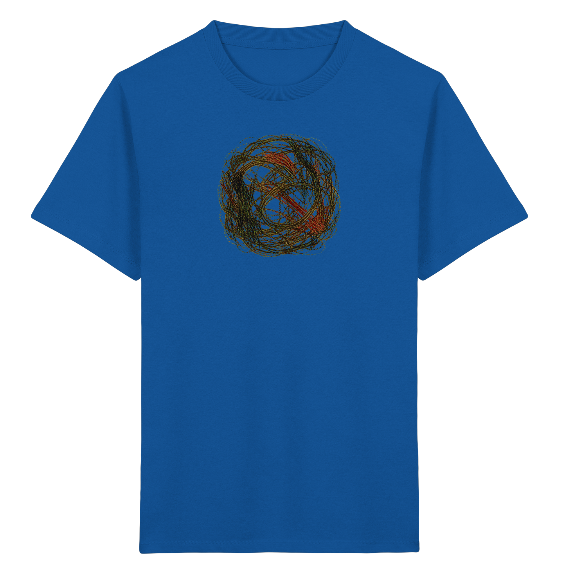 Wildes Kreide Knäuel Natur T-Shirt - Kinder Bio T-Shirt