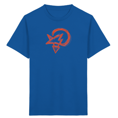 Orange Fuchsform mit Schultüte - Kinder Bio T-Shirt