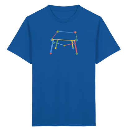 Bunter Kritzel Tisch - Kinder Bio T-Shirt