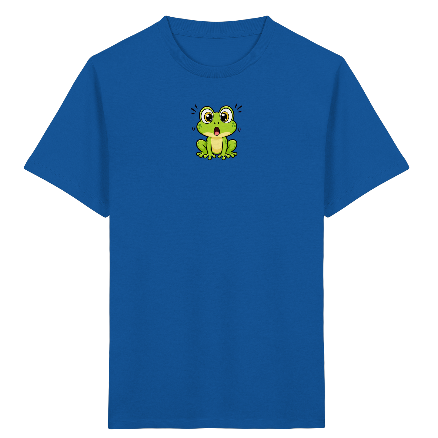Überraschter Frosch: Kinder T-Shirt Grün - Kinder Bio T-Shirt