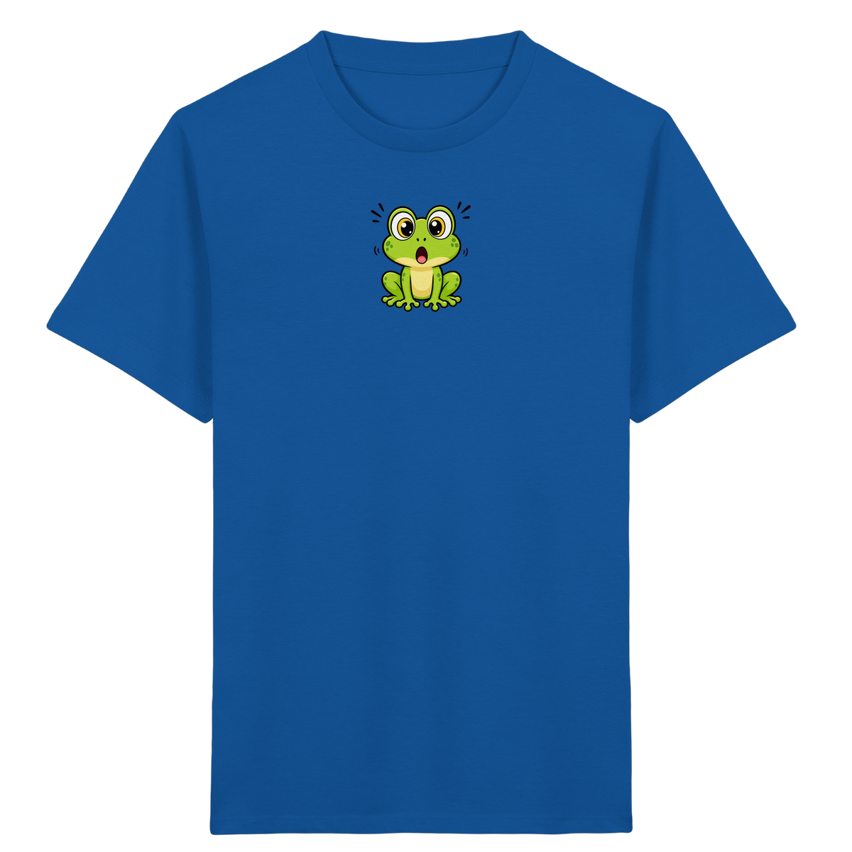 Überraschter Frosch: Kinder T-Shirt Grün - Kinder Bio T-Shirt