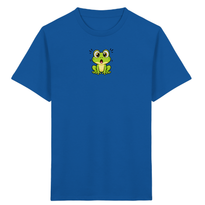 Überraschter Frosch: Kinder T-Shirt Grün - Kinder Bio T-Shirt