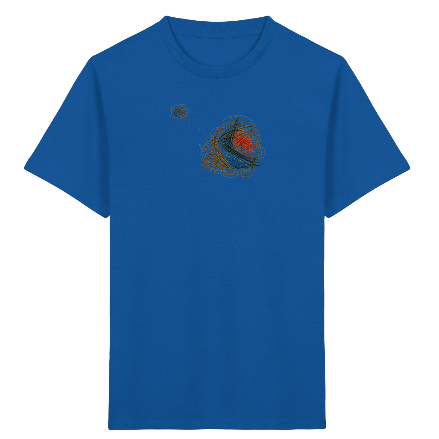 Abstraktes T-Shirt mit kunterbunten Knäueln - Kinder Bio T-Shirt